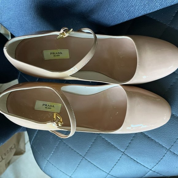 Prada nude mary jane heel - Size 5.5 (35.5) - Picture 3 of 8